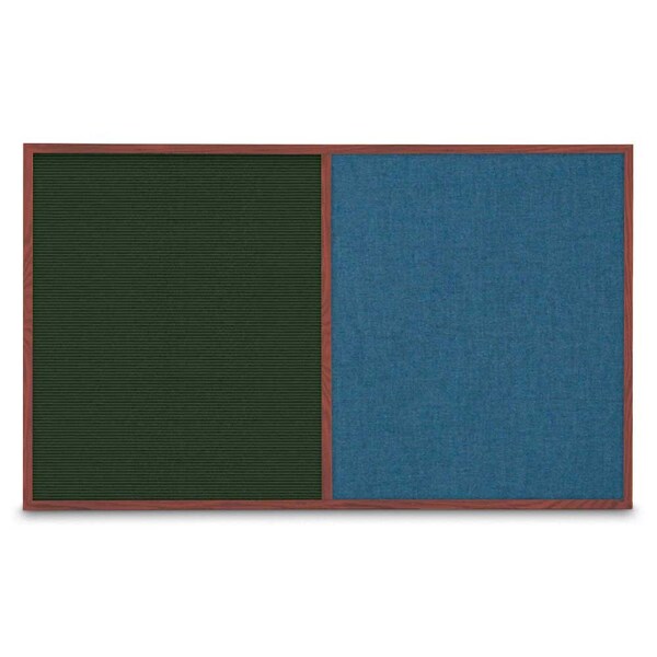 Enclosed Corkboard, 1 Door, 18"x24", 4" Fra